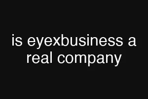 is eyexbusiness a real company